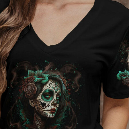 I CAN GO FROM REGULAR B SUGAR SKULL ALL OVER PRINT - TLNT1204233
