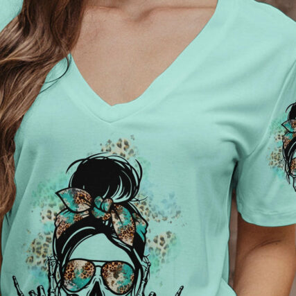 I DO WHAT I WANT MESSY BUN SKULL ALL OVER PRINT - TLTR0804234