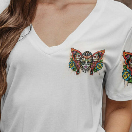 KARMA FAIRY SUGAR SKULL ALL OVER PRINT - YHDU1804232