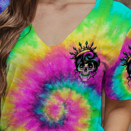I'M THE F QUEEN TIE DYE ALL OVER PRINT - TLTW1404234