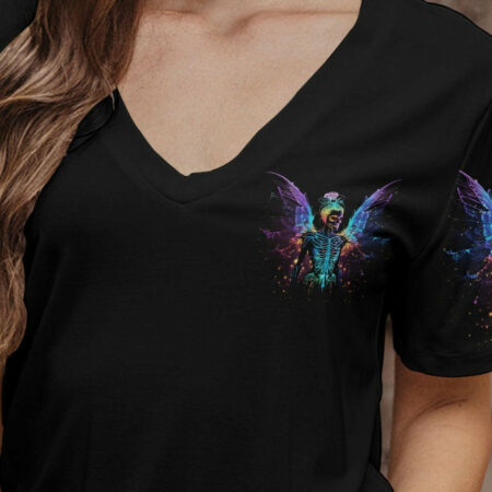 KARMA FAIRY SKELETON WINGS NEON ALL OVER PRINT - TLNT2004233