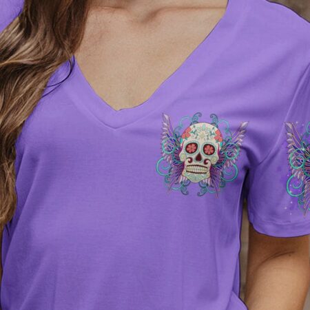 KARMA FAIRY SUGAR SKULL WINGS ALL OVER PRINT - TLTR3103231