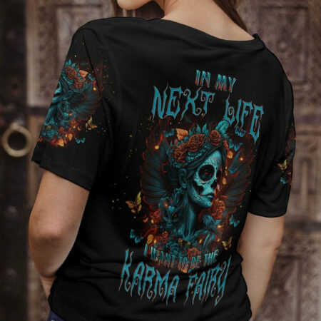 KARMA FAIRY SUGAR SKULL WINGS ALL OVER PRINT - TLNT1104232