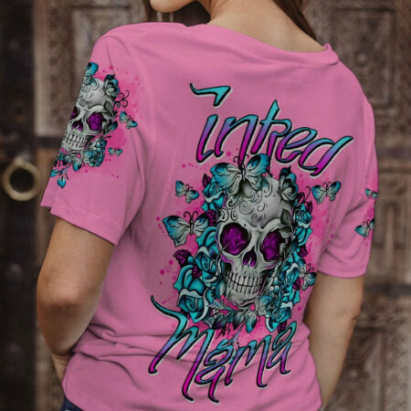INKED MAMA TATTOOED SKULL ALL OVER PRINT - TLNO2104233