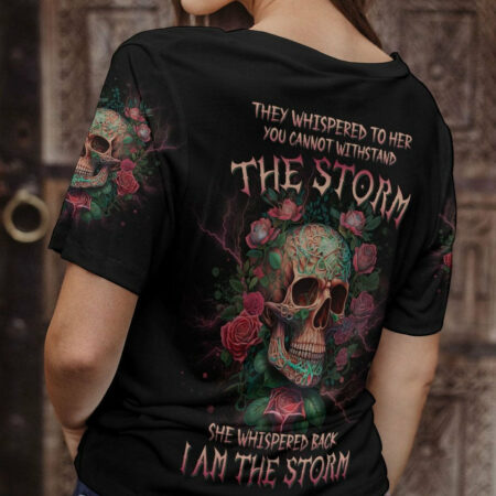 I AM THE STORM SKULL ROSE ALL OVER PRINT - YHDU1704231