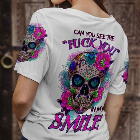 CAN YOU SEE THE F YOU SUGAR SKULL ALL OVER PRINT - TLTR2903234