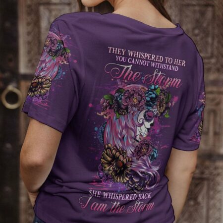 I AM THE STORM SUGAR SKULL FLOWER ALL OVER PRINT - YHHG0304233
