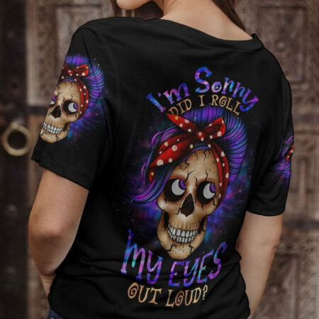 DID I ROLL MY EYES OUT LOUD MESSY BUN ALL OVER PRINT - TLNO0604231