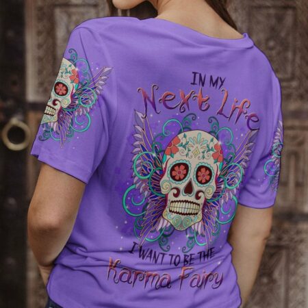 KARMA FAIRY SUGAR SKULL WINGS ALL OVER PRINT - TLTR3103231