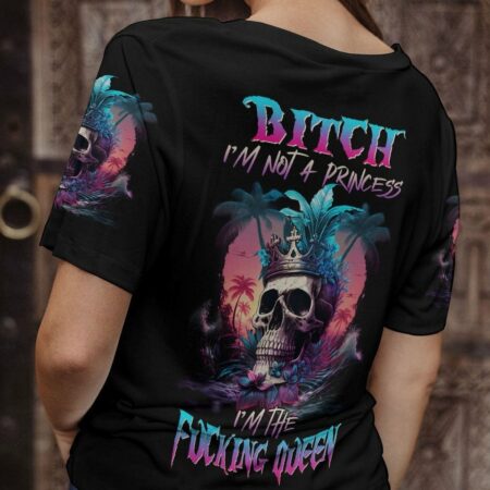 I'M THE F QUEEN SKULL BEACH ALL OVER PRINT - TLNZ2504231