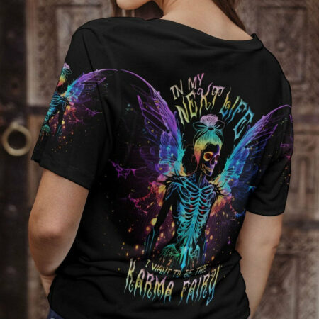 KARMA FAIRY SKELETON WINGS NEON ALL OVER PRINT - TLNT2004233