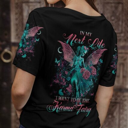 KARMA FAIRY SKULL SKELETON ROSE ALL OVER PRINT - YHHG2303233