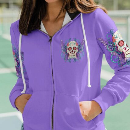 KARMA FAIRY SUGAR SKULL WINGS ALL OVER PRINT - TLTR3103231