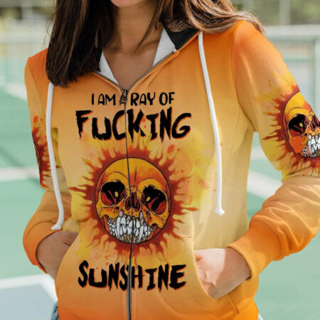 I AM A RAY OF F SUNSHINE SKULL ALL OVER PRINT - TLTW2003233