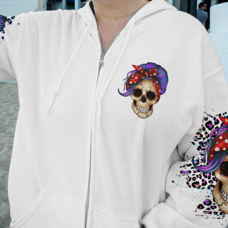 I'M A B DON'T TRY ME MESSY BUN LEOPARD ALL OVER PRINT - TLTR1304232