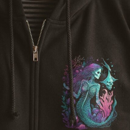 MY DEMONS TRIED TO DROWN ME MERMAID SKELETON ALL OVER PRINT - TLNO2604233