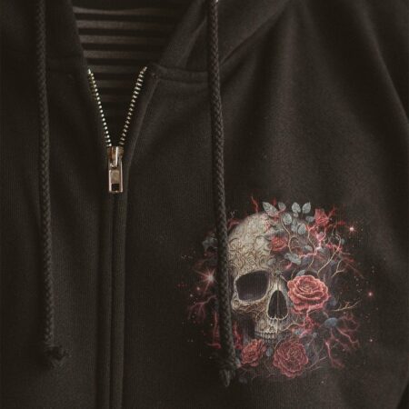 DON'T TRY TO FIGURE ME OUT ROSE SKULL ALL OVER PRINT - TLNO2503231