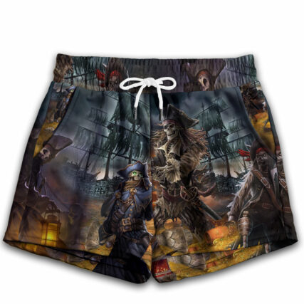 Skull Hunting Treasure Journey - Women's Casual Shorts - Owl Ohh - Owl Ohh