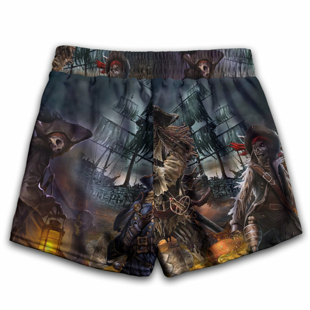 Skull Hunting Treasure Journey - Women's Casual Shorts - Owl Ohh - Owl Ohh