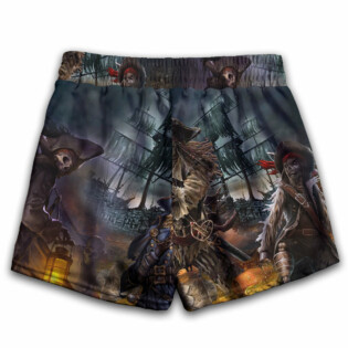 Skull Hunting Treasure Journey - Women's Casual Shorts - Owl Ohh - Owl Ohh