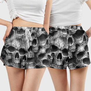 Skull No Fear No Pain - Women's Casual Shorts - Owl Ohh - Owl Ohh
