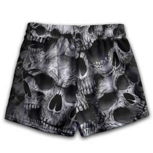 Skull No Fear No Pain - Women's Casual Shorts - Owl Ohh - Owl Ohh