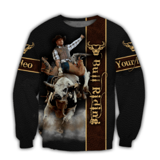 Personalized Name Bull Riding Hoodie Printed Unisex Shirts Bull Rider Ver 5