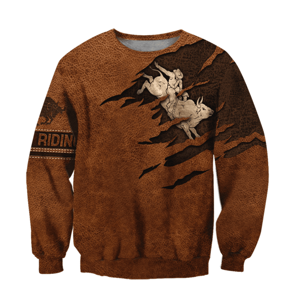 Personalized Name Bull Riding Hoodie Printed Unisex Shirts Bull Rider Ver 4
