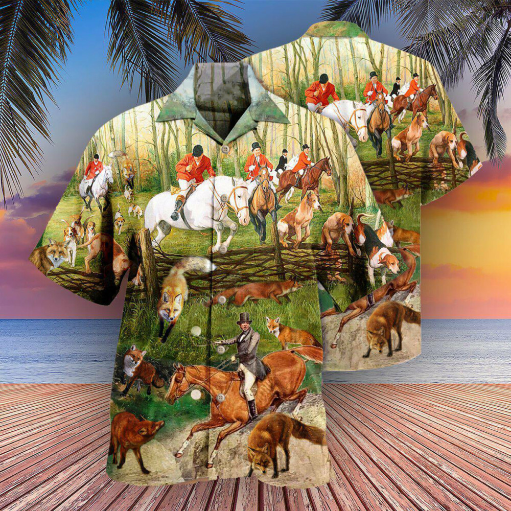 Hunting Fox Hunting Weekend Forecast - Hawaiian Shirt - Owl Ohh - Owl Ohh