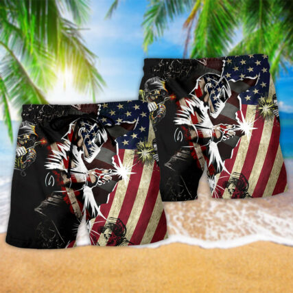 Welder Patriotic So Cool - Beach Short - Owl Ohh - Owl Ohh