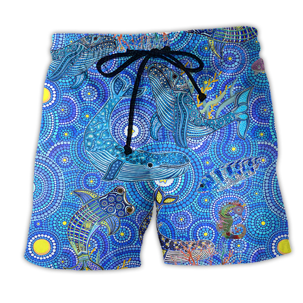 Whale Love Animals Cool Style - Beach Short - Owl Ohh - Owl Ohh
