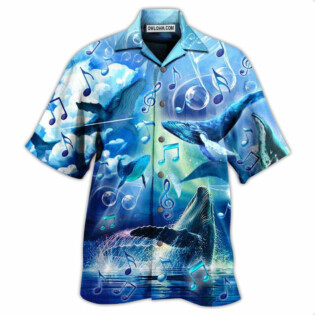 Whale Dancing In The Melody Of The Blue Sea - Hawaiian Shirt - Owl Ohh - Owl Ohh