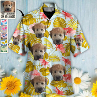 Dog Lucky You Want Tropical Custom Photo - Hawaiian Shirt - Personalized Photo Gifts-Owl Ohh