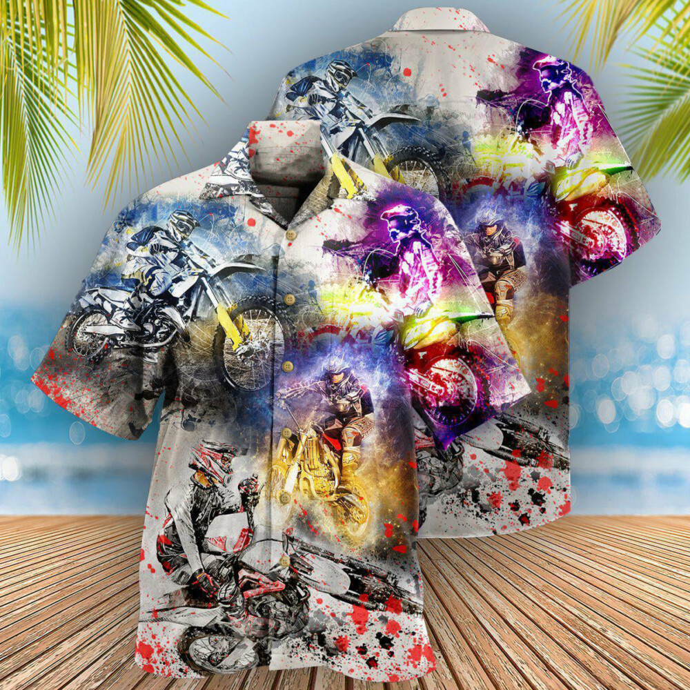 Motorcycle Where The Road Ends The Fun Begins Mix Color - Hawaiian Shirt - Owl Ohh - Owl Ohh