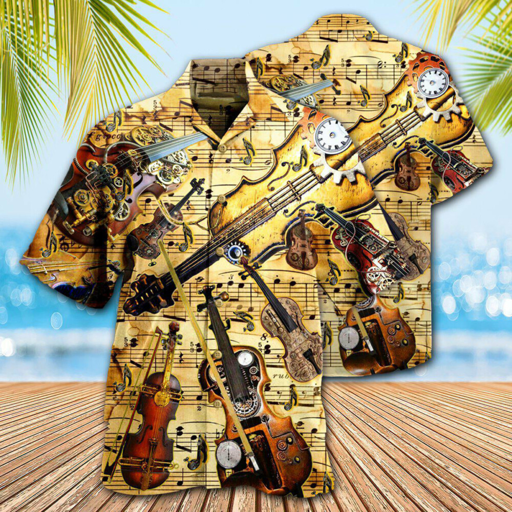 Violin Music Violin Speaks - Hawaiian Shirt - Owl Ohh - Owl Ohh