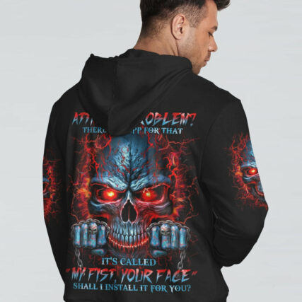 ATTITUDE PROBLEM MADLY SKULL ALL OVER PRINT - TLNO0704233