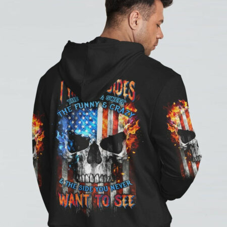 I HAVE THREE SIDES SKULL FLAG ALL OVER PRINT - TLTW1704234