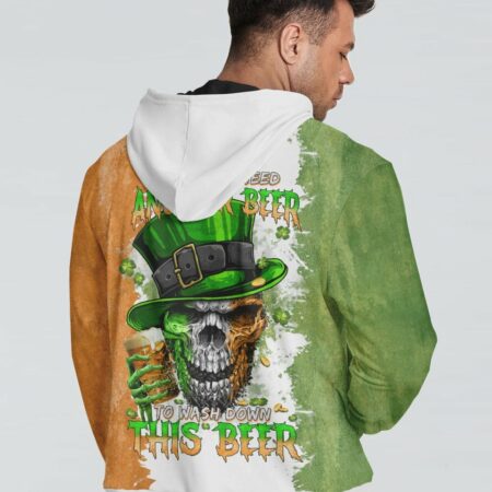 I'M GONNA NEED ANOTHER BEER SKULL PATRICK'S DAY ALL OVER PRINT - TLTM1201231