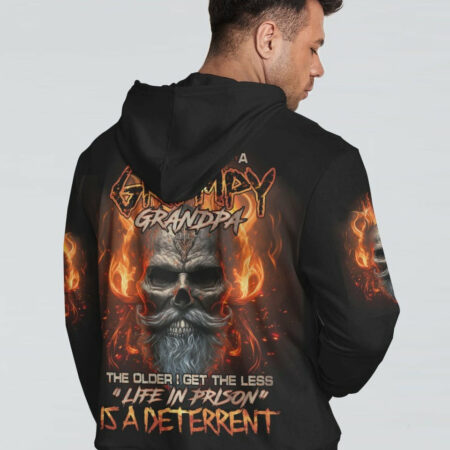 DON'T PISS OFF A GRUMPY GRANDPA SKULL ALL OVER PRINT - TLNO0704232