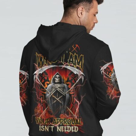 I AM WHO I AM SKULL ALL OVER PRINT - YHNT2303233