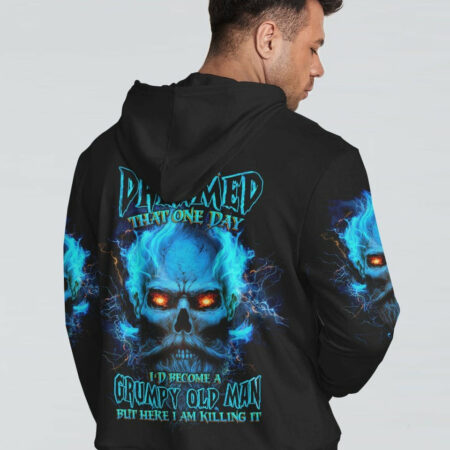 I NEVER DREAMED THAT ONE DAY GRUMPY OLD MAN SKULL ALL OVER PRINT - TLTW0704234