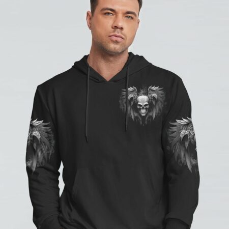I'M NOT ANTI-SOCIAL SKULL ALL OVER PRINT - YHNT3003233