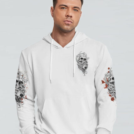 I'M THE ONE YOU MAY WANNA SKIP WOLF SKULL ALL OVER PRINT - TLNZ0604233