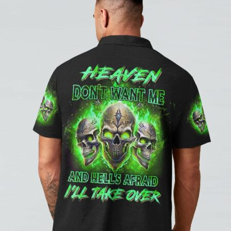 HEAVEN DON'T WANT ME SKULL ALL OVER PRINT - YHHN0902232