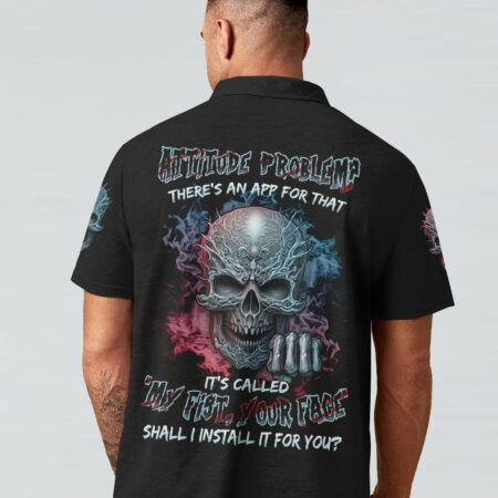ATTITUDE PROBLEM MAD SKULL ALL OVER PRINT - TLNZ0304234