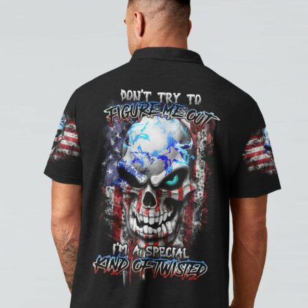 DON'T TRY TO FIGURE ME OUT AMERICA SKULL ALL OVER PRINT - TLTR2003235