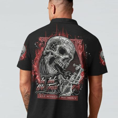IN INK WE TRUST SKULL ALL OVER PRINT - TLNO0404234