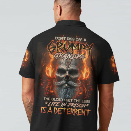 DON'T PISS OFF A GRUMPY GRANDPA SKULL ALL OVER PRINT - TLNO0704232