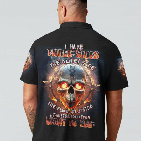 I HAVE THREE SIDES FIRE SKULL ALL OVER PRINT - TLTW1404233
