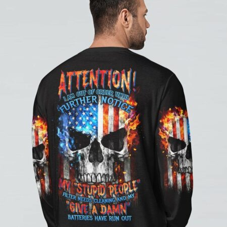 ATTENTION I AM OUT OF ORDER SKULL FLAG ALL OVER PRINT - TLTW2704233